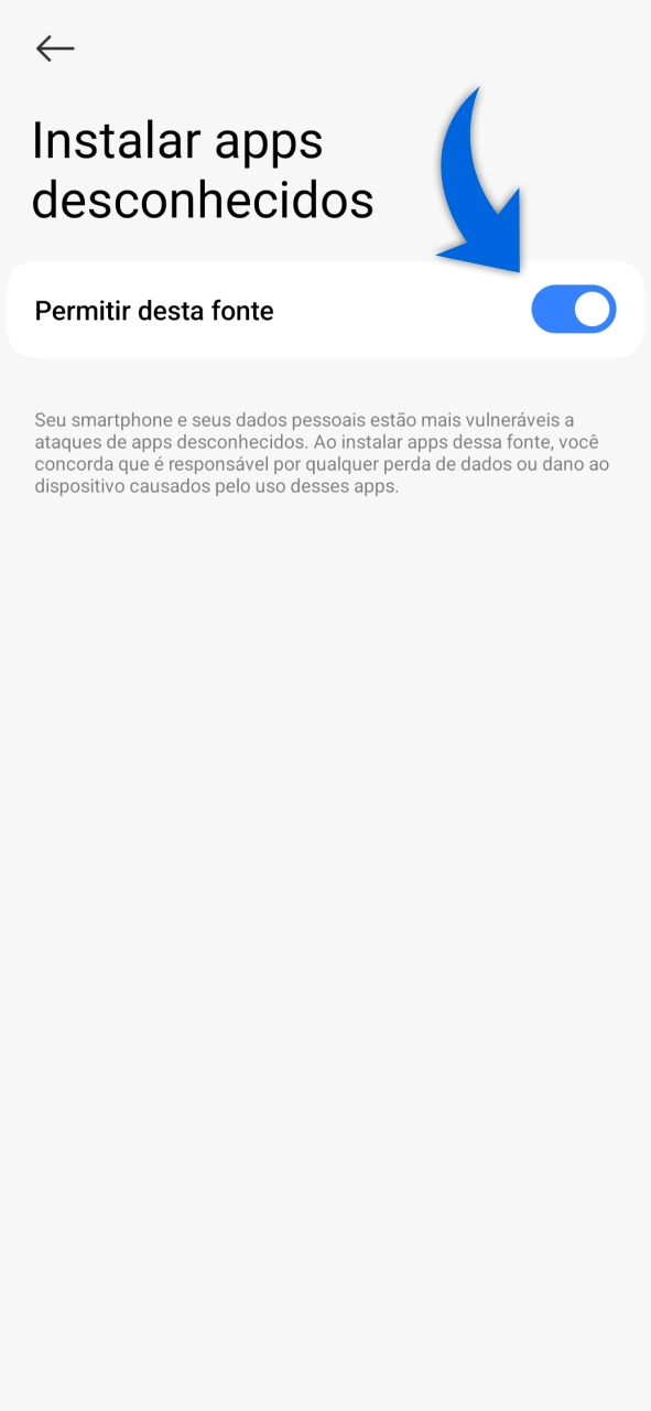 Prepare seu smartphone Android para iniciar o download no Vulkan Vegas.
