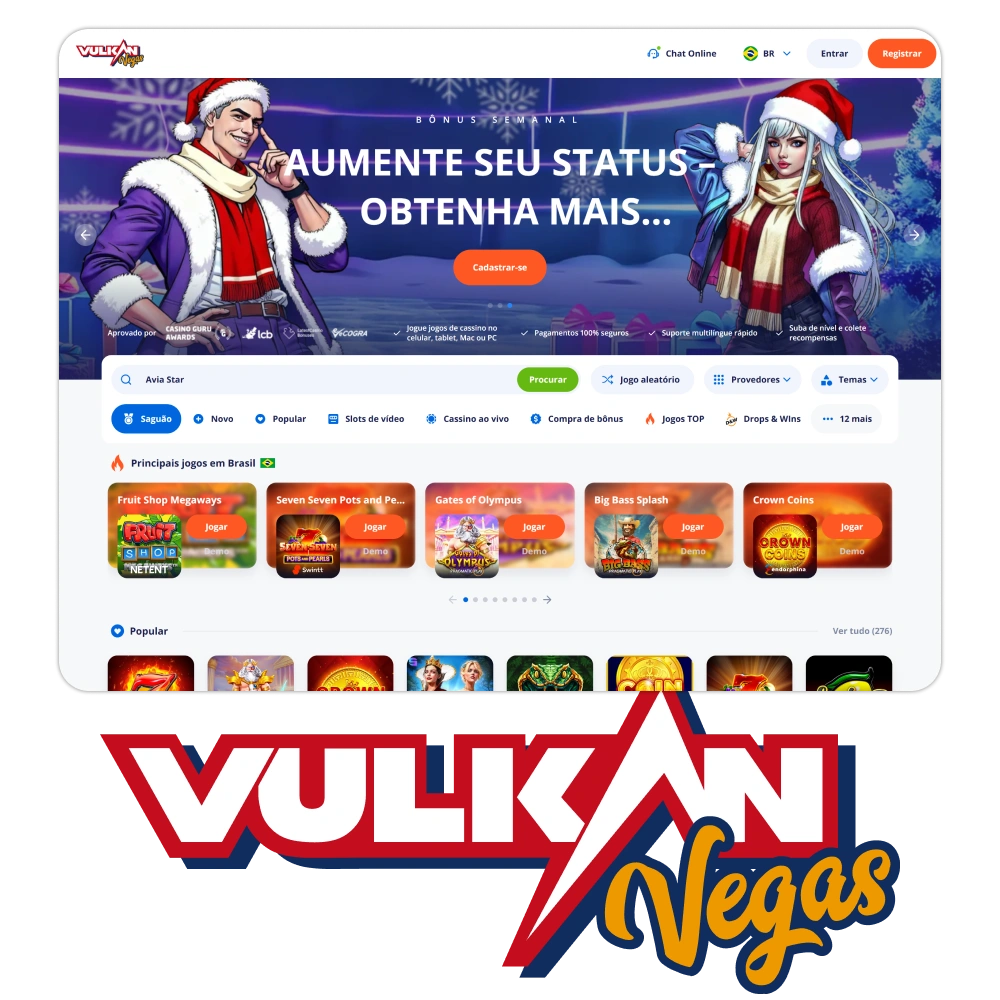 Leia sobre o cassino Vulkan Vegas.